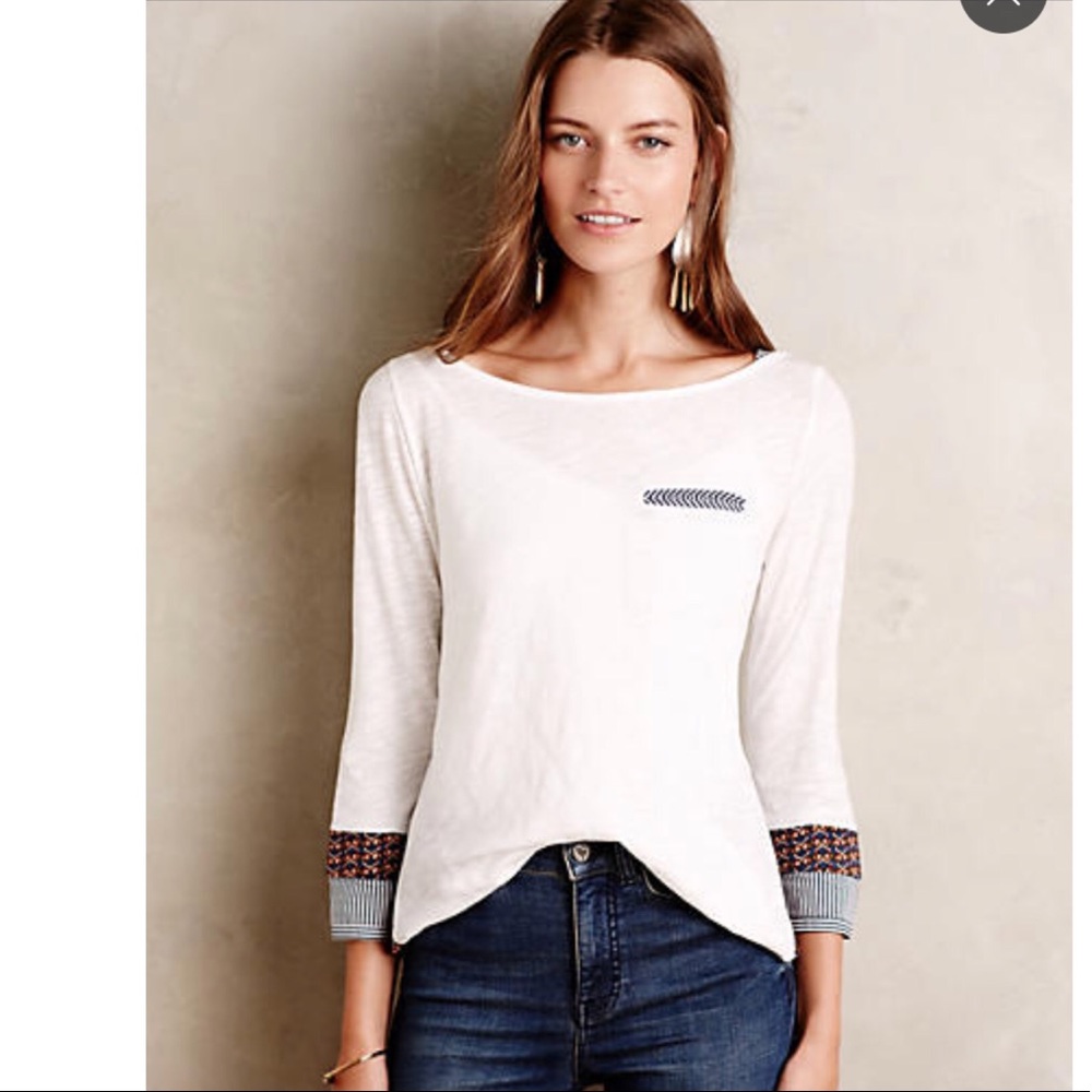 Anthropologie Yellow Little Button Shirt